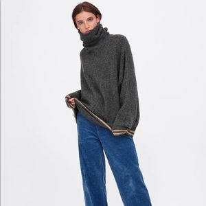 ZARA Oversized Turtleneck Sweater